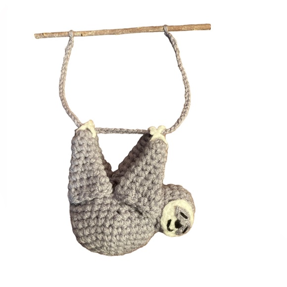 Other - Cute Crochet Sloth Plant Hanger/Hanging Planter/Knick Knack Holder (Handmade)